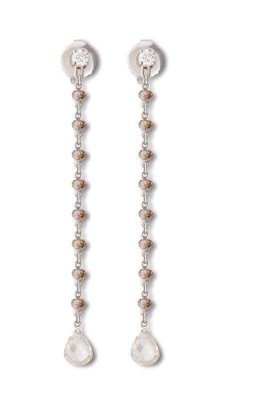 Regal Beauty 75 Chocolate Diamond Beads 29ct. tw set in Platinum 48 Necklace Item No.
