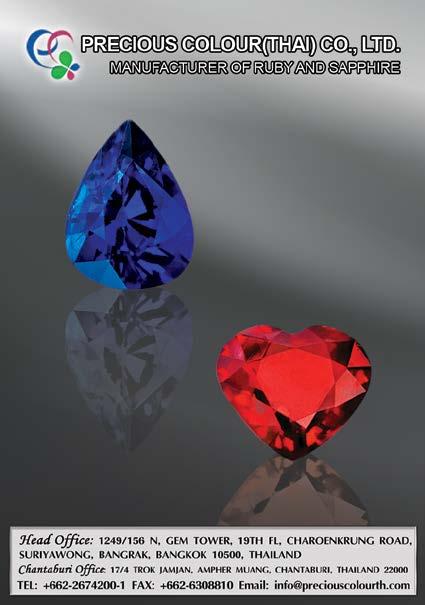 is the leading gemstone manufacturer & wholesaler in Thailand. We are specializing in Mozambique ruby, Ceylon and Madagascar Sapphire from calibrated sizes and up.