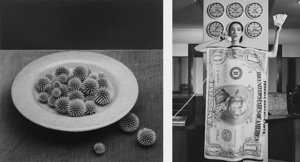 Left: Robert Mapplethorpe, Pods, 1985. Right: Robert Mapplethorpe, Paris Fashion Dovanna, 1984. Images courtesy of Alison Jacques Gallery, London. Robert Mapplethorpe Foundation.