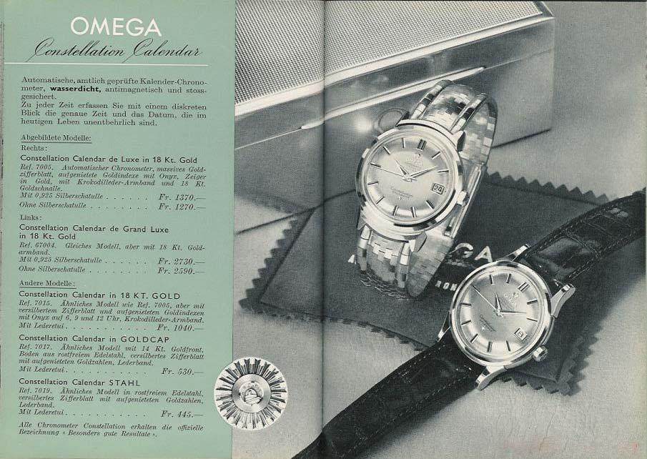 Omega shipped most of its in-house manufacture Constellations as watch heads accessorised with leather straps and Omega buckles.