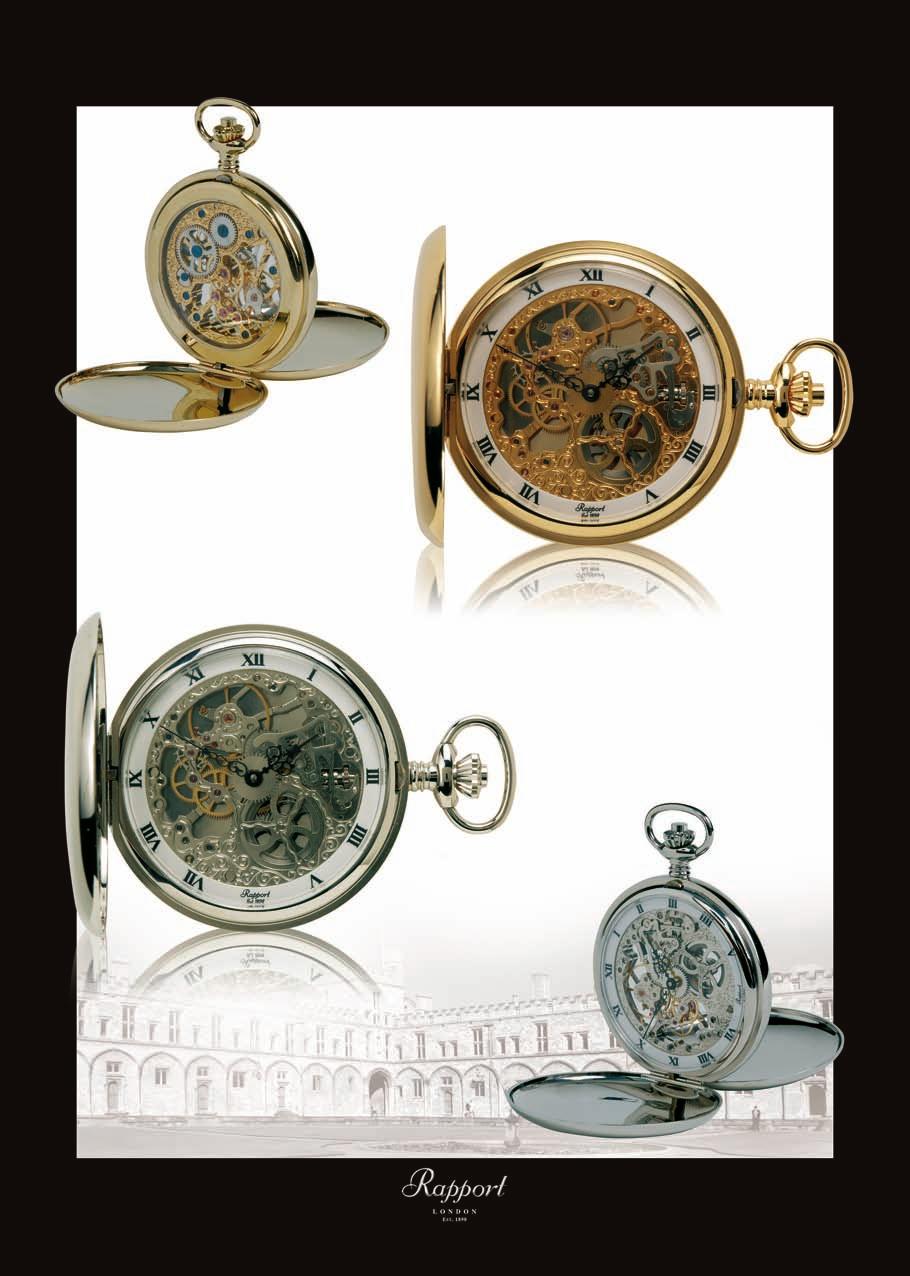 Mechanical Full Hunter PW90 PW90 - Mechanical 17 Jewel, Double opening Full Hunter Pocket Watch. Skeleton dial with White Roman chapter ring. Gold plated, polished metal case with plain back.