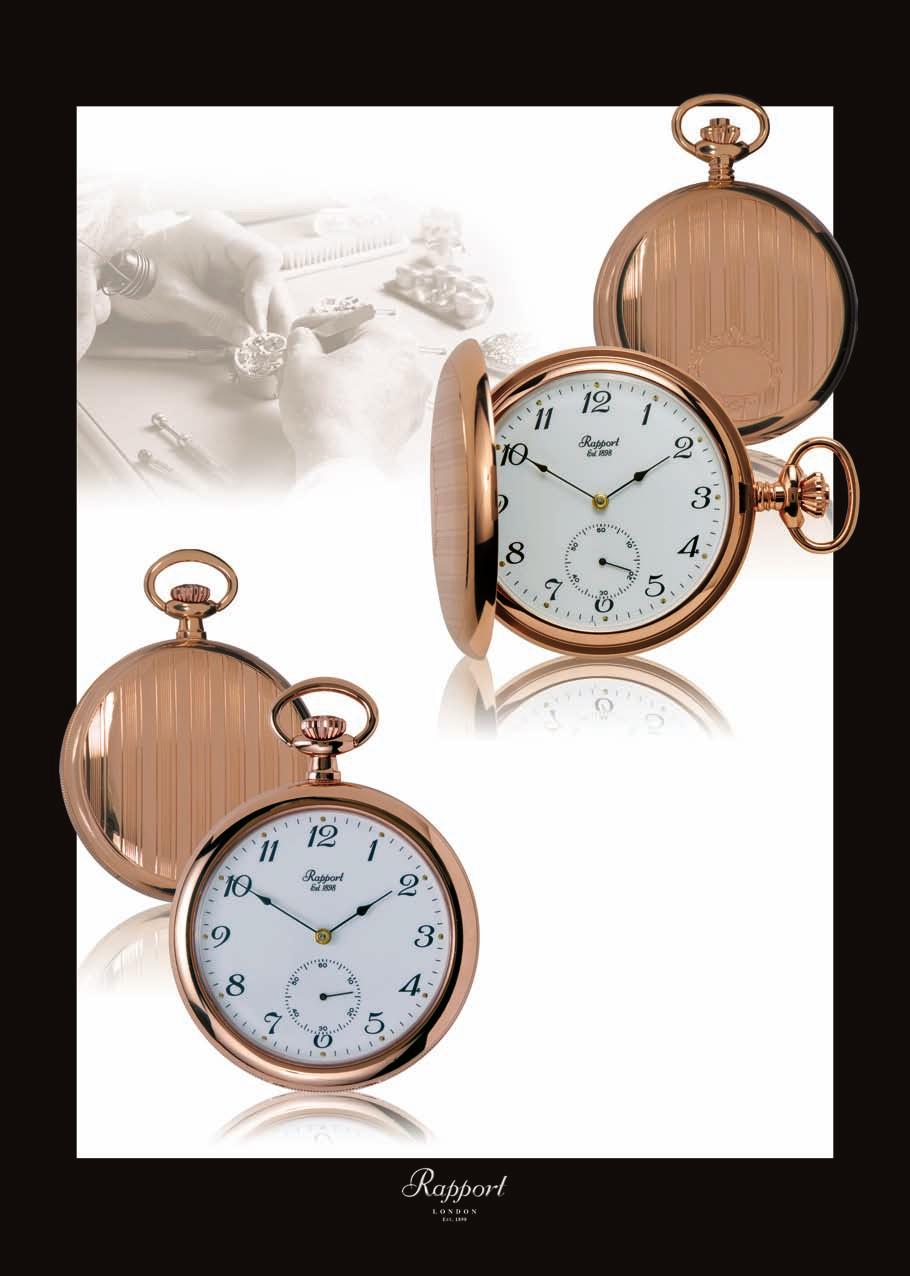 Mechanical Rose Gold Plated PW82 PW82 - Mechanical 17 Jewel, Full Hunter Pocket Watch. White Arabic dial with inset second hand.