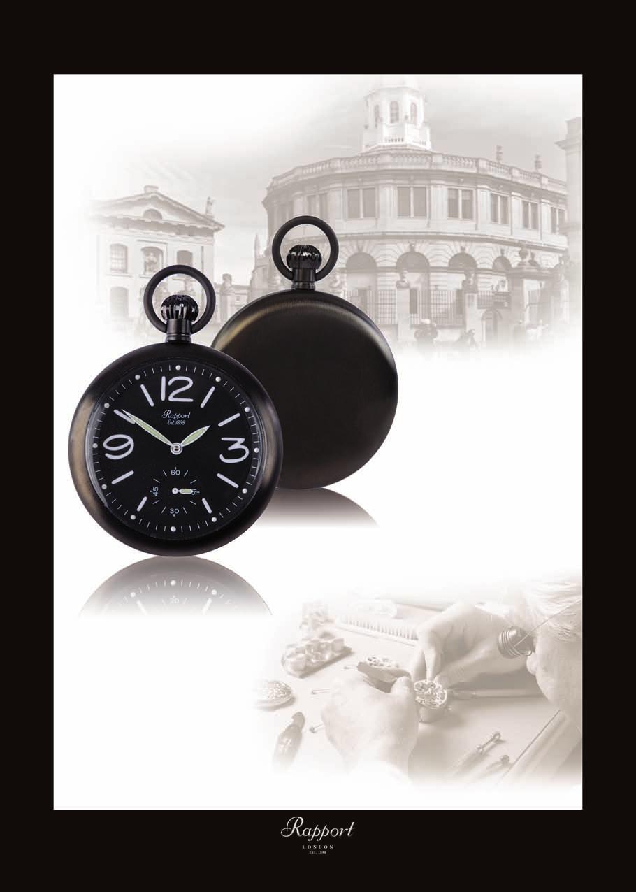 Mechanical Open Face - Black Ion Plated PW35 PW35 - Mechanical 17 Jewel, Open Face Pocket Watch.