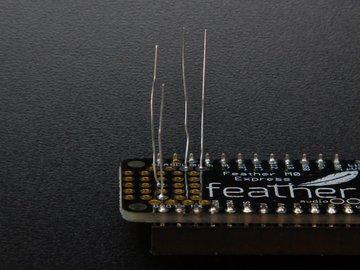 You will be using them to bridge three holes on the proto area together to link the resistors, the wires and the pins.