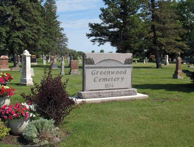 CARMAN GREENWOOD CEMETERY Greenwood Cemetery (N49.49461, W98.00141) is located at the south end of Carman on Hwy. #3. This 3-acre cemetery was established in1890.