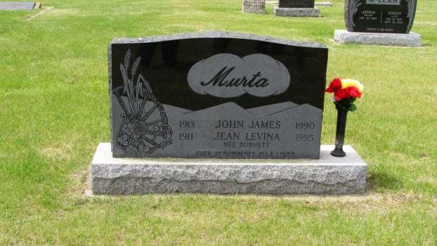 Mr. Manitoba Farmer The majority of gravestones in the cemetery are smaller