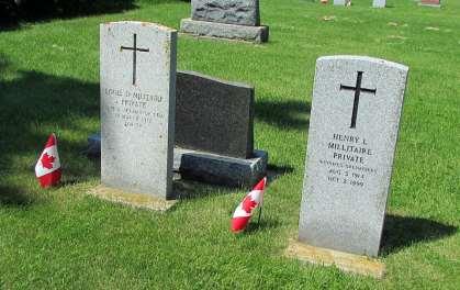 gravestone d) Military.