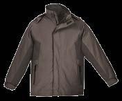 Outer jacket in water & wind resistant nylon fabric Reversible body warmer with coated polyester