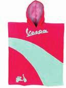 Vespa logo, contrasting insert and Vespa silhouette on front.