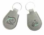 70TH ANNIVERSARY KEY RING The keychain made in gray eco leather