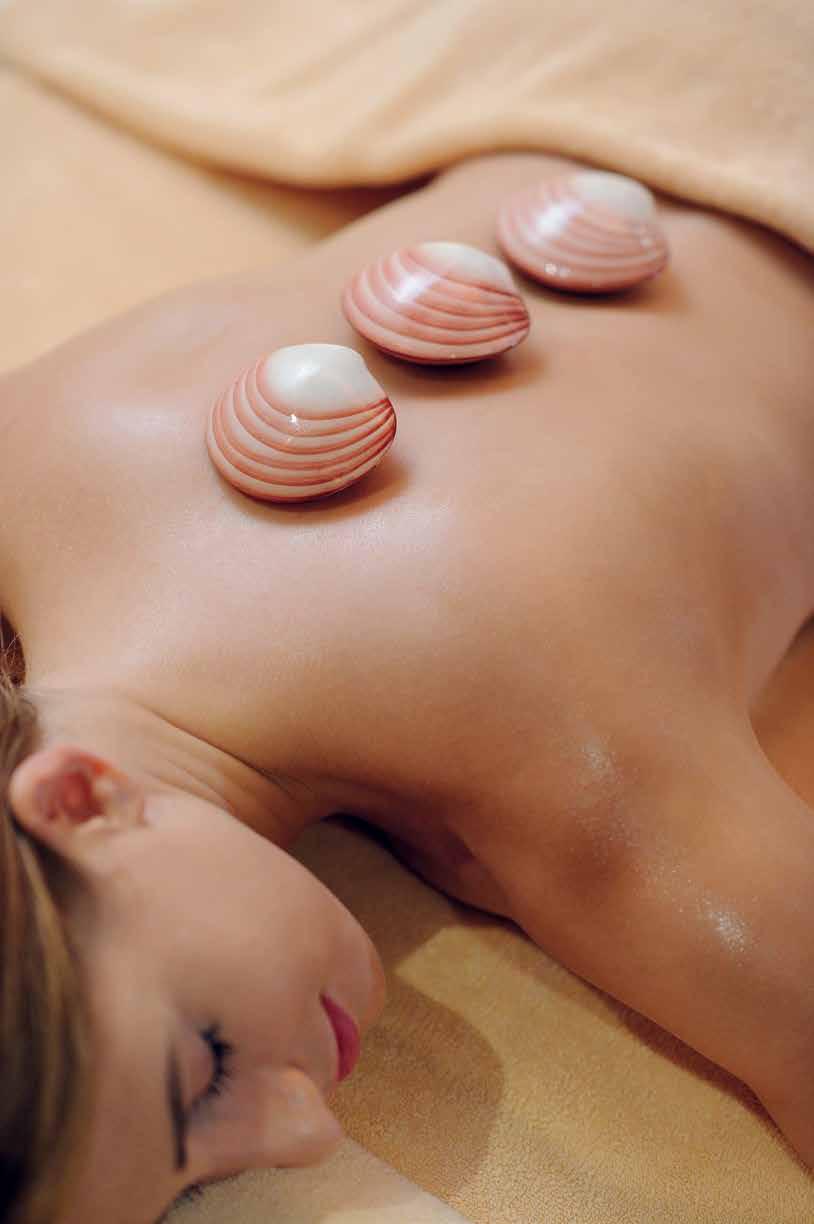 Signature Jewels of the Sea Massage 60/90 mins Massages Our Signature Lava Shell massage is deeply comforting and relaxing, using naturally smooth polished shells of the South Pacific.