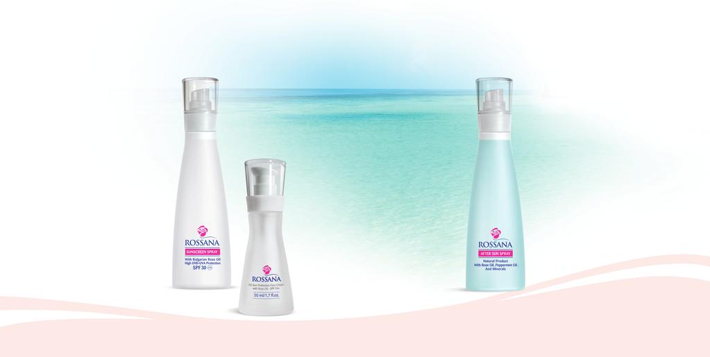 SUN PROTECTION SUN PROTECTION SUNSCREEN LOTION WITH ROSE OIL Refreshing and Rejuvenating Natural Care with SPF 30 Works on the cellular level to neutralize the risk of early skin aging, pigmentation