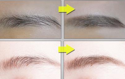 eyebrow color to hair color for chic, trend setter look.