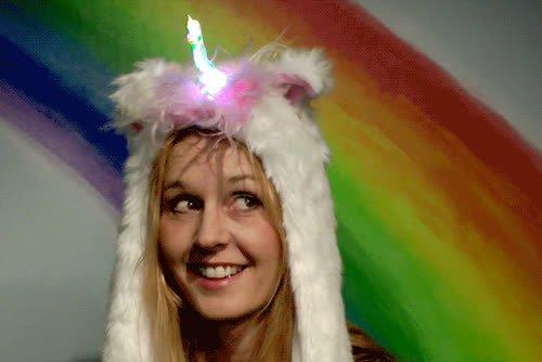 Unicorn Hat with Moving Ears Created by Erin St