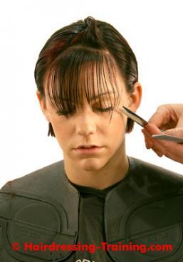 Guide 8 You do not always have to cut a fringe. To allow for any movement or irregular hairlines, cut the fringe area freehand.
