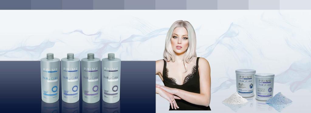 PROFIT OF COLOR LUMINUM BLOND - 9 SHADES Prime is launching Luminum Blond Multi-techniques white bleaching powder with high performance for services performed with paper, foil, balayage and also free