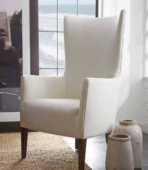 1) NEW GEORGE CHAIR Shown in ivory linen