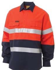 RETARDANT COVERALL 3M FR REFLECTIVE TAPE FEATURES: Front FR press stud fastening Elasticated back waist for adjustable fit Left front pen and tool patch pockets Right front security pocket with FR