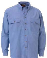 BS6410 BSH1090 STRUCTURE WEAVE SHIRT - LONG SLEEVE FEATURES: Button down collar 2 pockets with