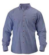 stitching Classic chambray weave fabric 100% Cotton Chambray 150gsm XS - 6XL Blue (BWED) METRO SHIRT BS6031 2 button down flap pockets