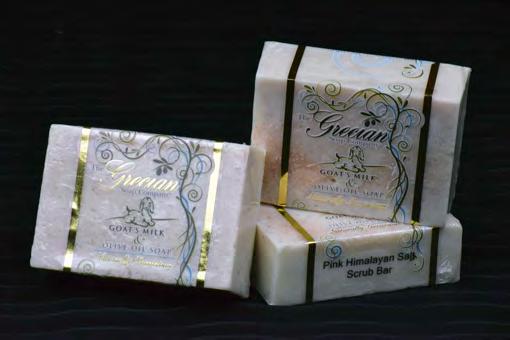 goats milk soap base with our Aegean Sea fragrance. 5oz. bars.