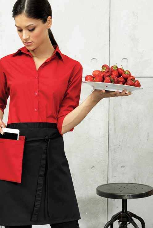 TABLET FRIENDLY POCKET 1 detachable apron pouch CODE: PR180 1 Practical pouch/pocket that can be attached by apron waist ties or with a separate belt.