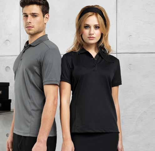 16 3 4 C O L O U R S Fitted perfection 3 Men s Coolchecker 4 Ladies Coolchecker pique polo pique polo CODE: PR615 Men s button polo with panelled detail for a