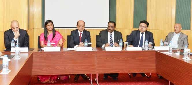 (Left to Right) Mr Mohammediqbal Yacoobali, Shoemart Landmark Group CEO; Ms Sripriyaa Kumaria, Director General, ITEC M.E. & IBPC Sharjah; Mr Sudesh K Aggarwal, Chairman ITEC m.e. & IBPC Sharjah;