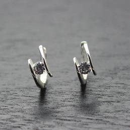sterling silver with CZ - Rs