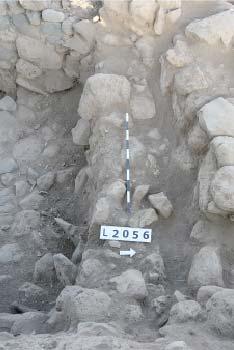 Locus 2056 Early Roman casserole with everted rim Locus 2057 Grid 54D Stratum 2, total of 3 find baskets were collected