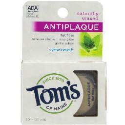 NATURALS Oral Care Tom s of Maine Antiplaque Flat Floss Natural Dispensit #26637 CP: 6/8 Bag #28701 CP: 6/8 Hello Whitening Toothpaste Box.