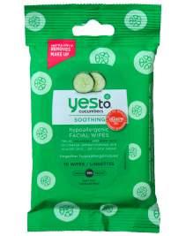 2/12 Bag #28760 CP: 18/8 Yes To Cucumber Soothing Facial Wipes 10ct Bag