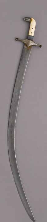 4042 4043 4044 4041 An early Indian bullova axe probably 18th century Having a broad 12 inch blade with slightly concave edge and scalloped and thickened spine with a short neck extending to the