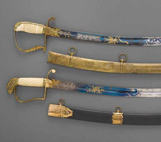4119 4118 4117 42 Bonhams 4117 A fine American militia officer s sword with Indian princess pommel ex-philip Medicus Collection, second quarter 19th century Narrow 30 inch single edged blade with 17