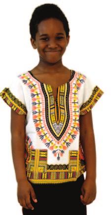 One size fits most up to 36 chest x 19 shirt length. Fits children from ages 6 to 10 best.