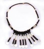 J-N660 Porcupine Quill Beaded Necklace 20