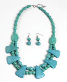 Oval Necklace & Earring