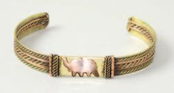 in  J-B957 Brass Elephant Bracelet Made in 