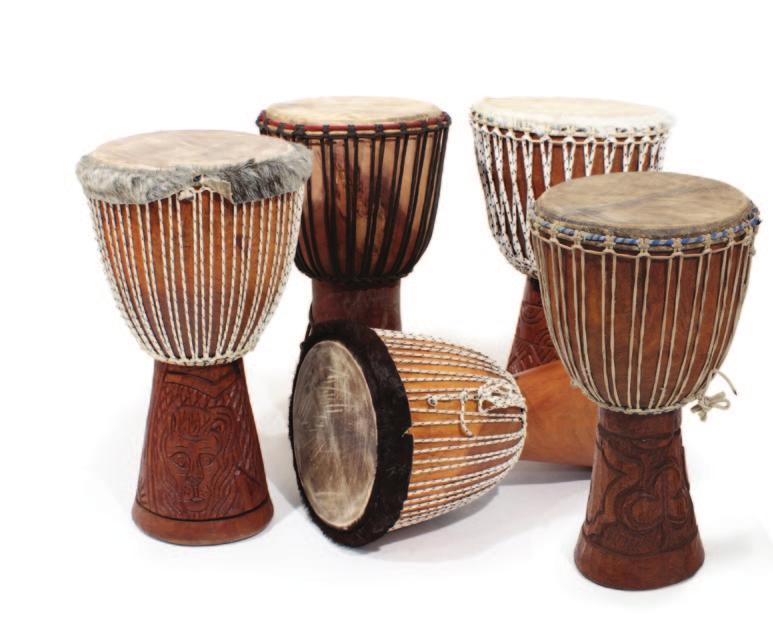 A. Full-Sized Drum Get the sound and the spirit Mali Gambia Senegal 73 (Some countries may not Guinea be available at all times.) Ivory Coast A.