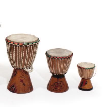 Small D Jembe Drum For adults or children. Approx. 10-12 tall. Made all over West Africa. M-M016 F.
