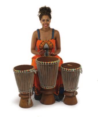 Complete Set of Three Dundun Drums M-M030 (Oversized shipping costs are approx. $72.