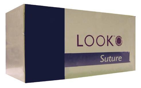 LOOK LOOK Sutures Look sutures are available in traditional taper cutting and precision reverse cutting points. Needles are available in two curvatures: ½ and ⅜.