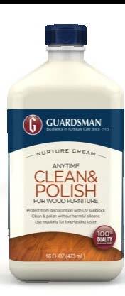 Unlike some polishes, Guardsman contains no waxes, abrasives, or silicones and