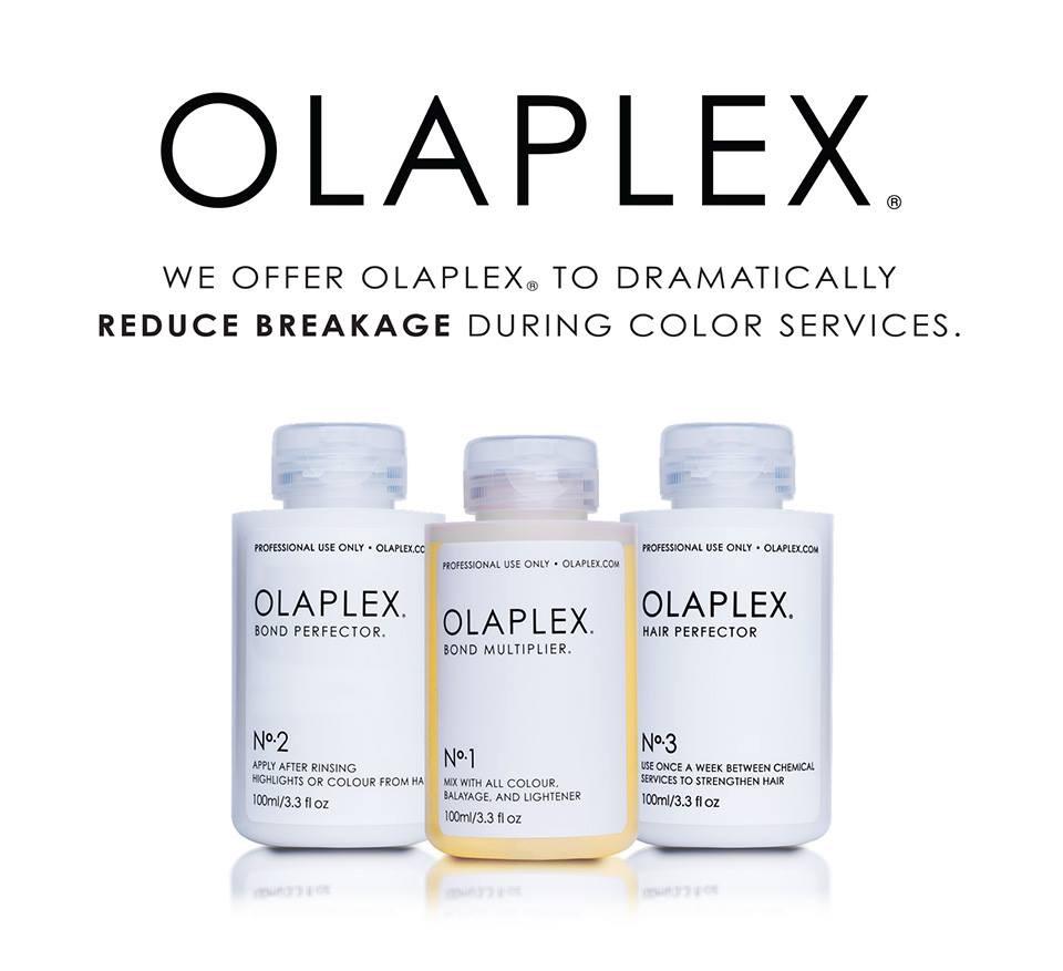 Olaplex can also be used as a repair treatment applied to the hair before a chemical service, between regular colours or chemical services and as a treatment for hair compromised by thermal styling.