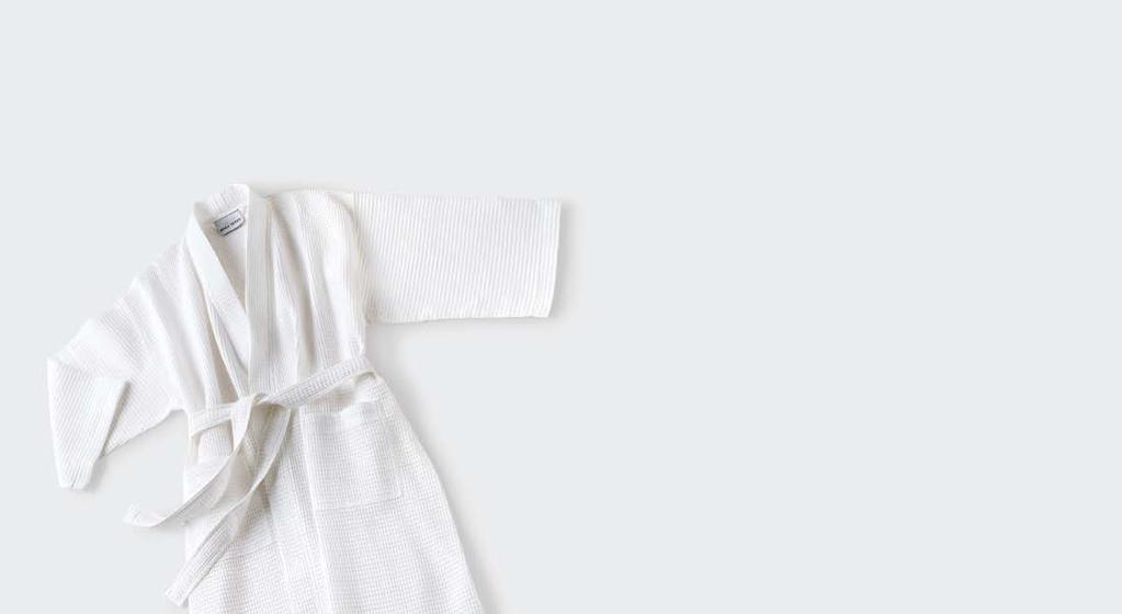 Basic kimono waffle bathrobe comes in a choice of either 100% cotton or 67% cotton 33% poly. All other patterns are only available in 67% cotton 33% poly.