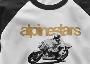 style premium tee Front heritage logo and motorcycle graphic.