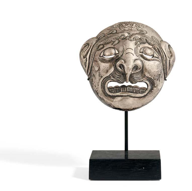 This unique piece could meant to be used as dance mask utilised in ritual and religious context.