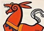 American & European Works of Art Auction 2704B 02/07/2014 4:00 PM EST Lot 632 Of 689 - Alexander Calder (American, 1898-1976) Red Circus Horse Report Problems LIVE NOW!