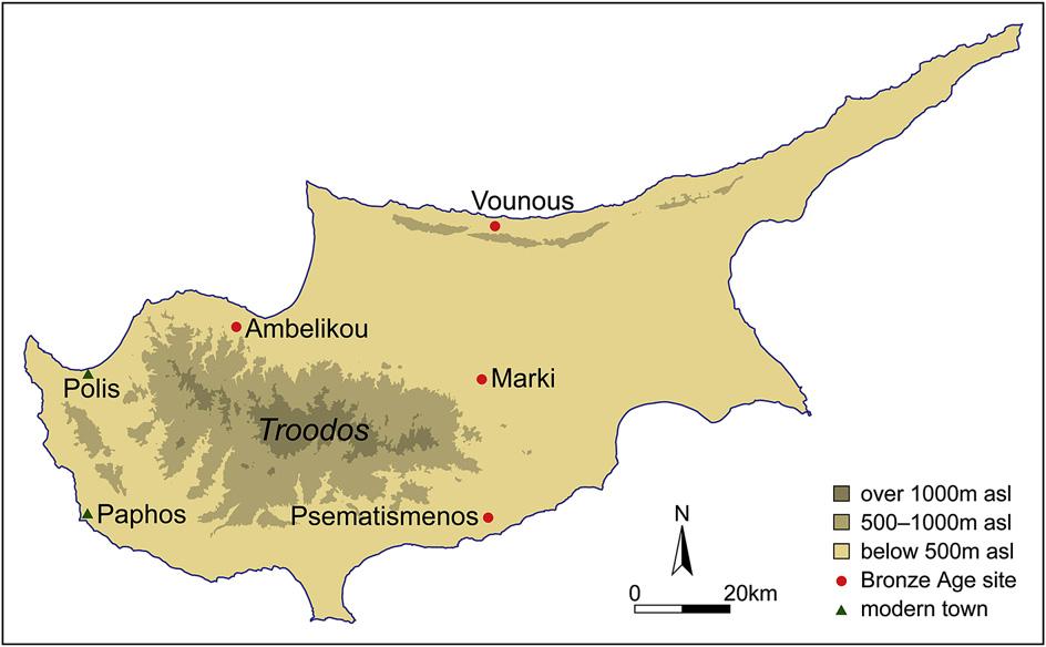 D. Frankel, J.M. Webb / Journal of Archaeological Science 39 (2012) 1380e1387 1381 Fig. 1. Map of Cyprus showing archaeological sites and other places mentioned in the text. 1.2. Pottery wares and types 1.