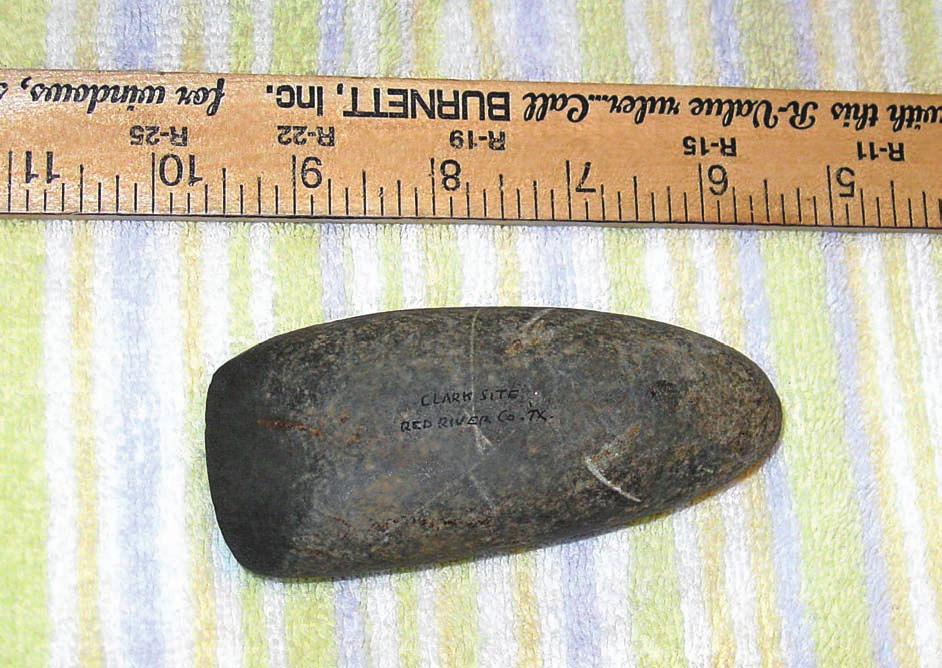 8 Journal of Northeast Texas Archaeology 35 (2011) Figure 3. A ground stone celt from the Jim Clark site cache. As Duncan et al.